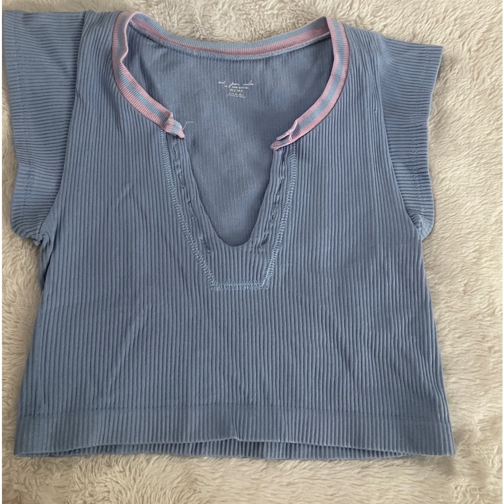 Urban Outfitters Out From Under Blue and Pink Top Size XS/S